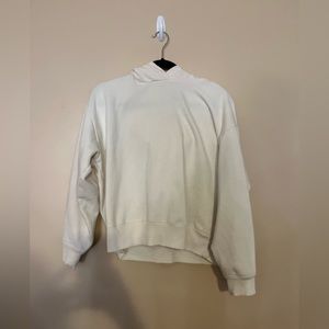 A New Day | Cropped Ivory Hoodie